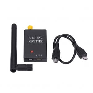 Mini recepteur FPV 5,8 GHz 150 canaux avec antenne pour Android ou Windows (noir) - Neuf