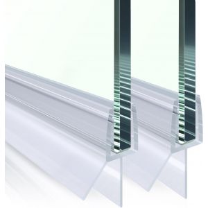 Lot de 2 joints de fond de cabine de douche de 900 mm de long,anti-fuite pour porte de douche en verre sans cadre de 6 mm,transparent - Neuf