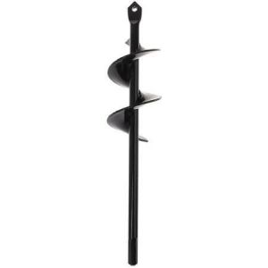 1 pièce de foret hélicoïdal noir pour jardin, maison, cour, fleurs, ferme, plantation, pelle, foret hélicoïdal, creuser des trous - Neuf