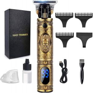 Tondeuse Barbe Homme,Professionnelle Tondeuse Cheveux,Rasoir Electriques Rechargeable Brostyle,Afficheur Led,T-Blade Tondeuse Finition Pour Coupe Et Contours Barbe,Famille&homme&salon Cadeau - Neuf
