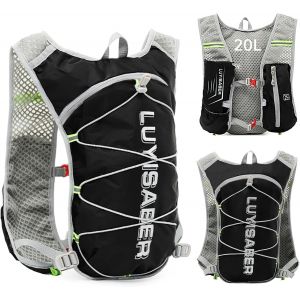 2.5l Sac À Dos Hydratation,Sac À Dos De Course Ultraléger,Sac À Dos De Vélo,Ajustables À Taille Sac À Dos D'eau Avec Design Réfléchissant Pour Femme Homme Marathon Randonnée.[T180] - Neuf