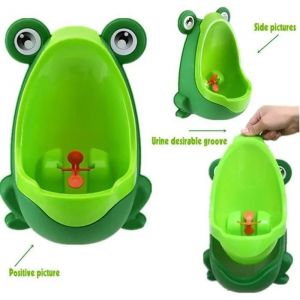 Urinoir Bébé Grenouille - Marque - Modèle - Non Toxique - Cible Rotative - Ventouse Puissante - Neuf