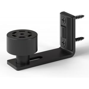 Ajustable Guide De Plancher Noir Guide Inférieur Pour Porte En Bois Coulissante Mur/Porte - Neuf