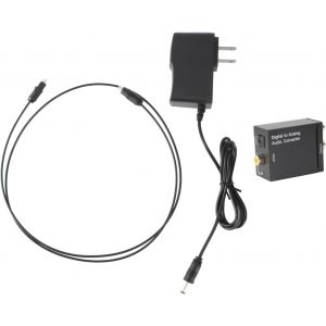 Convertisseur Audio Analogique Spdif R pour TV DVD avec Câble et Prise EU - Neuf