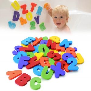 MDY-Lettres de Baignoire,Lettres et Chiffres de Bain,Jouets de Douche en Mousse,Bébé Enfant Jeu de Baignoire,Jeu De Baignoire pour Enfant Bébés,Jouet De Bain,Flottant Jouet de Bain,36 Lettres et Chif - Neuf