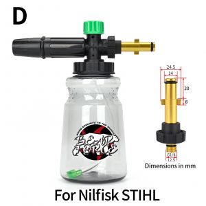 Nettoyeur haute pression mousse Lance mousse buse lavage de voiture mousse fabricant pour Elitech Bort AR Bosch Michelin nettoyeur haute pression--For Nilfisk - Neuf