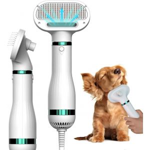 S&egrave;che-Cheveux Pour Chien - Ii, 280 W, Brosse S&egrave;che-Cheveux 2 En 1 Pour Le Toilettage Des Chiens Et Chats De Petite Et Moyenne Taille - Neuf