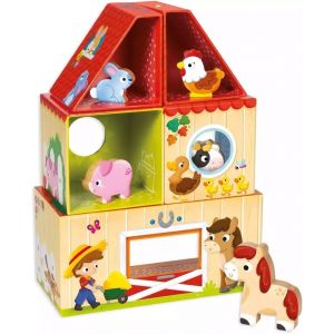 My First Farm - Un Premier Jeu De Construction En Carton Et Bois Pour Enfants D&egrave;s 12 Mois 53470 - Neuf