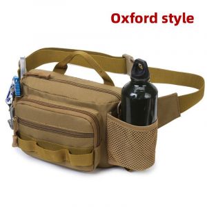 Sac De Poitrine De Pêche,Sac Banane Tactique Edc,Sac De Leurre De Pêche,Sports De Plein Air Camping Randonnée Escalade Chasse,Sac De Taille,Pochette De Plate-Forme-Oxford Style Khaki - Neuf