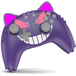 Switch Pro Manette Sans Fil Pour Switch Lite, Switch Oled, Pc, Mouvement 6 Axes, Violet Avec Vibration, Joli Contr&ocirc;leur De Commutateur Violet Avec Turbo - Neuf