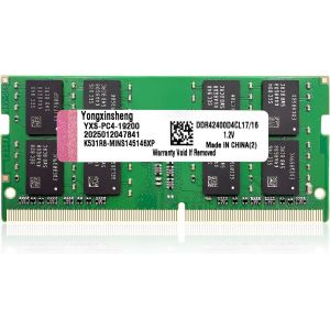 DDR4 2400MHz 16Go RAM pour Ordinateur PC4-19200 SODIMM Non ECC Unbuffered 1,2 V 2Rx8 Dual Rank 260Pin CL17 Portable Mémoire - Neuf