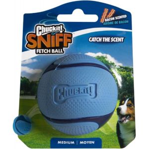Eryi-¿ Bacon Sniff Fetch Ball ¿ Balle À Poursuivre Pour Chien ¿ Balle Au Parfum De Bacon ¿ Balle Robuste Au Noyau Epais ¿ Compatible Avec Les Lanceurs Taille Medium ¿ Diamètre De 6,5 Cm - Neuf