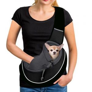 Sac à dos pour chien, sac à dos réglable, sac à dos de voyage pour chien, sac à dos de voyage pour animal de compagnie, taille L - Neuf