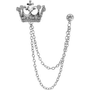 Broche Pour Hommes Costume Broche Chaîne Vintage Broche Costume Chemises Accessoires - Neuf