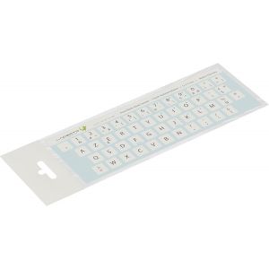 KAL-&reg; 12X13 Mm - Autocollants Fran&ccedil;ais Azerty - Pour Claviers Pc Et Ordinateur Portable - Avec Stratifi&eacute; Mat R&eacute;sistant Aux Rayures | French Keyboard Stickers | Couleur: Blanc - Neuf