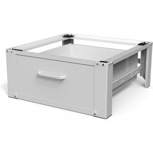 Rehausseur Pour Lave-Linge ¿ Avec Tiroir ¿ Support Machine À Laver Robuste ¿ Blanc - Neuf