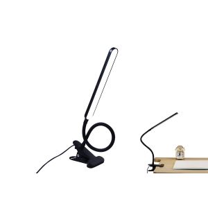 Lampe De Bureau Usb &Agrave; Pince Avec 3 Modes De Couleur Et 10 Niveaux De Luminosit&eacute;, Col De Cygne Flexible, Conception Respectueuse Des Yeux - Neuf