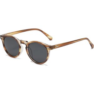 Lunette De Soleil Polarisée Ronde Homme Femme Vintage Rétro Lunettes De Soleil Femme Polarisées Protection Uv400 - Neuf
