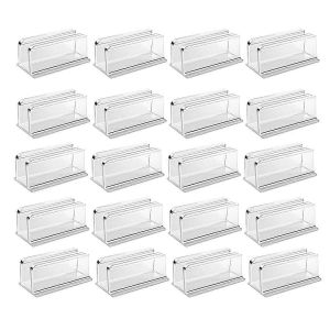 Lot de 20 clips de fixation pour bande lumineuse LED, transparents et etanches, adhesifs pour montage mural - Neuf