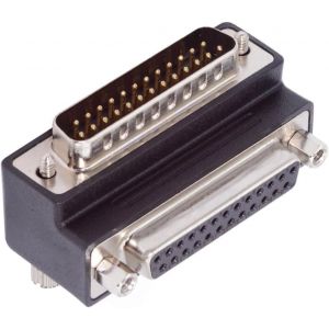 KALANKA-Adaptateur DSUB parallèle LPT AES/EBU DB25 Broches, écrou mâle vers Adaptateur d'extension de vis Femelle, connecteur DB coudé à 90 degrés vers Le Bas - Neuf