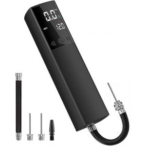 Pompe À Bille Électrique,Pompe À Air Intelligente Gonflage Rapide À Balle Portable Avec Manomètre Précis Et Affichage Lcd Numérique (2 Aiguilles Et 1 Buse) - Neuf
