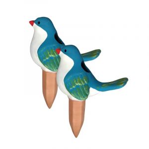 Piquets arroseurs oiseaux terre cuite 120ml 16x10x7,5cm - Lot de 2 - Neuf