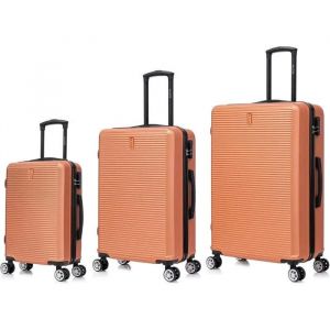 Celims France France- Set Valise Rigide 3 Pièces | Cabine + Moyenne + Grande Taille | 55x35x25 cm + 65cm + 75cm | Valise Lot de 3 | Crème - Neuf