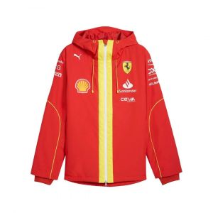 Puma Veste De Pluie Scuderia Ferrari Pro Pour Homme - Rouge - Neuf