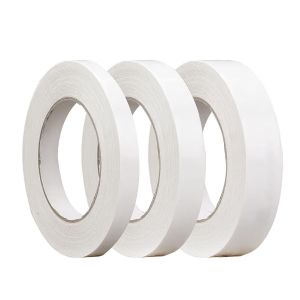 Lot de 3 rouleaux de ruban adhésif double face de 10 m Multi-usages Accessoire stationnaire pour photos,papier peint,scrapbooking,fabrication de cartes et bricolage (0,5/0,8/1,5 cm de - Neuf