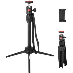 Trépied de Bureau- 40cm Mini Trépied avec Support de Téléphone pour Smartphone/Appareil Photo/DSLR, Trépied Universel pour Pico Projecteur Compact et Léger.[V539] - Neuf