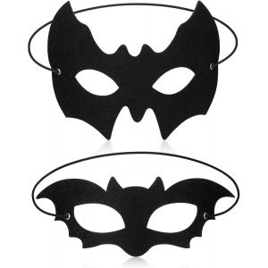 2 Masques Pour Yeux De Chauve-Souris D'halloween Masques De Mascarade Accessoires De Vampire Gothiques Noirs Masques De D&eacute;guisement Pour Hommes Femmes Carnaval Cosplay F&ecirc;te.[J146] - Neuf
