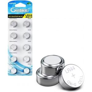 Lot de 10 Piles Bouton LR44, Pile Bouton AG13 LR44 PX76A l1154f 357A 1,5 V Pile Bouton alcaline - Neuf