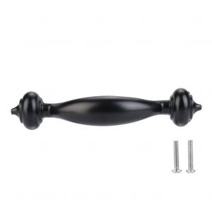 Poignee de porte d'armoire noire pour placard de cuisine, quincaillerie pour meubles #05 - Neuf