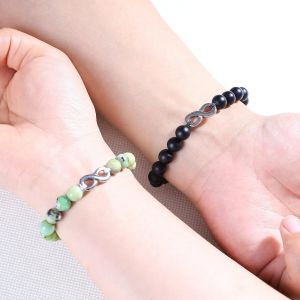 Bracelets Duo,Bracelets Signe Infini,Bracelets Pierre Pour Couples - Neuf