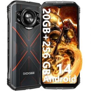 DOOGEE S Cyber 4G Smartphone Débloqué,20Go+256Go Rouge - Neuf