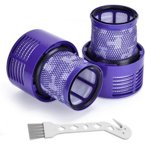 Filtre De Remplacement Pour Dyson V10 Sv12 Séries, Lavable Filtres De Rechange Aspirateur Pour Dyson V10 Cyclone Animal Absolute Total Clean Motorhead, 2 Hepa Filtre, Remplacer Dy#[SSE7115455] - Neuf