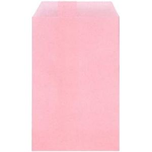 Rose Pâle Plat Moyen Papier Sulfurisé Sacs 4"" X 6"" (10 X 15,2cm) Paquet De 100-Produits Dérivés Popcorn Anniversaire Noël Bricolage - Neuf