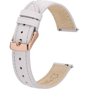 Bracelets De Montre En Cuir &Eacute;l&eacute;gant, D&eacute;gagement Rapide, Bracelet De Montre Pour Femmes Et Hommes, Compatibles Avec Les Cornes De Montre De 12mm 14mm 15mm 16mm 18mm 20mm - Neuf