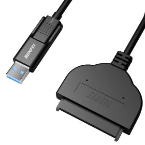 Adaptateur USB vers SATA, 2-en-1 USB 3.0 / USB C vers SATA III Adaptateur de Disque Dur, Compatible pour Disque Dur et SSD 2,5 Pouces - Neuf