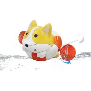 Flyingseeds Pull & Go Jouet De Bain Pour Les Tout-Petits 1-3, Pull String Baby Pool Shower Bath Toy Pour Les Enfants &Acirc;g&eacute;s De 4 &Agrave; 6 Ans, Mignon Flottant Natation Chien Baignoire Jouet As Be - Neuf