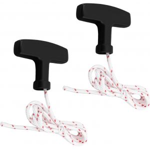 MEVRONISSHOP-Lot de 2 cordons de traction d'urgence pour porte de garage avec poign&eacute;e Longueur 1 m &Eacute;paisseur de la corde 4,5 mm Charge de rupture 2,86 kn Tondeuse &agrave; gazon - Neuf