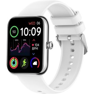 KALANKA-Montre Connect&eacute;e Femme,1.81"" Full &eacute;cran Watch avec Appel Bluetooth 100+ Sport Mod Moniteur de Fr&eacute;quence Cardiaque Podometre Montre Intelligent Compatible Android iOS, (Argent&eacute;) - Neuf