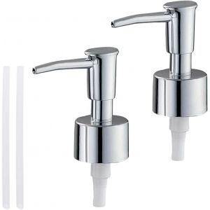 KAL-2 Pièces Distributeur Savon, Pompe Savon, Pompe Savon Liquide, Pompe Rechange Pour 25-28 Mm, Avec 2 Pailles De 15 Cm - Neuf