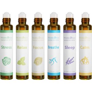 Ensemble D'huiles Essentielles Aromatiques,Pr&ecirc;t &Agrave; L'emploi,M&eacute;lange Pr&eacute;-S&eacute;ch&eacute;es Pour Les Soins De La Peau,Pour Usage Domestique,Cadeau De Parfum Relaxant Pour Les Femmes,6x10ml - Neuf