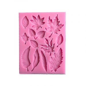Moule &Agrave; G&acirc;teau Fondant En Silicone En Forme De Feuilles Pour Bricolage Chocolat Fondant Argile Polym&egrave;re Savon Projets D&eacute;coration De G&acirc;teau - Neuf