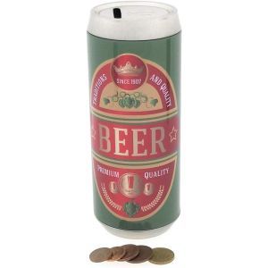 TZF-MC Trend Lot de 3 Tirelires en métal en forme de canette de bière, idée de cadeau originale pour anniversaire, fête des pères, idée de décoration - Neuf