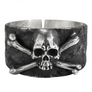 Bague, Skull Bone Vintage Bijoux De Mode Pour Hommes Et Femmes. (2pcs) - Neuf
