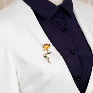 Broche Vintage En Alliage Avec Strass Pour Femme, Accessoire De Bijouterie - Neuf