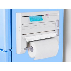 Porte-serviettes et organisateur de papier aluminium 6 en 1 pour la cuisine - Neuf
