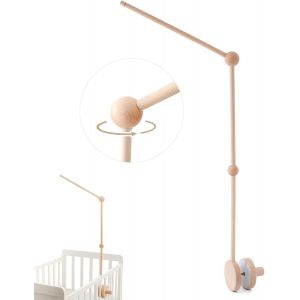 Eryi-Mobile Baby Mobile Support En Bois Lit De Bébé Support En Bois Mobile Support En Bois Série Idée Cadeau (Big Size Upgraded Holder) - Neuf